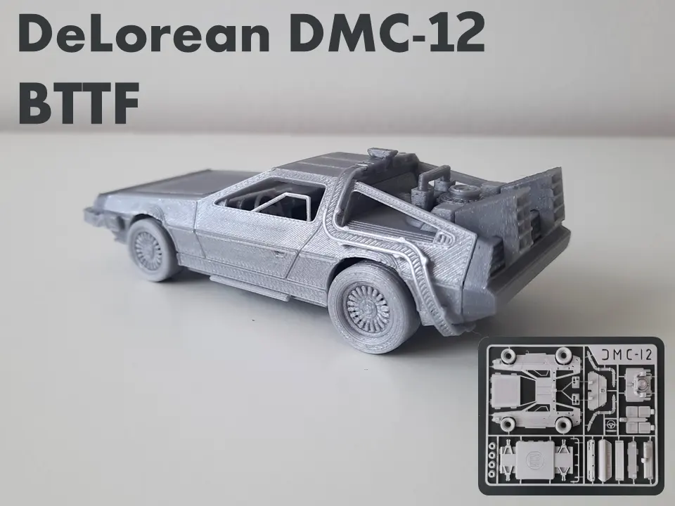 ماکت دلورین DMC-12 (بازگشت به آینده) - نسخه کارتی